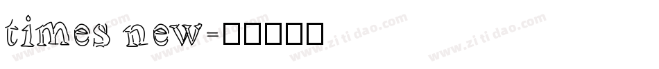 times new字体转换